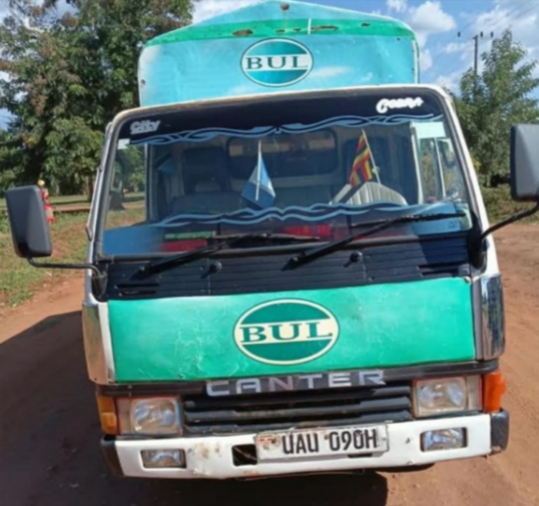 BIDCO Company's Isuzu box-body delivery truck, registration number UAU 090H, reportedly abandoned by armed assailants during a robbery targeting three salesmen in Iganga District.