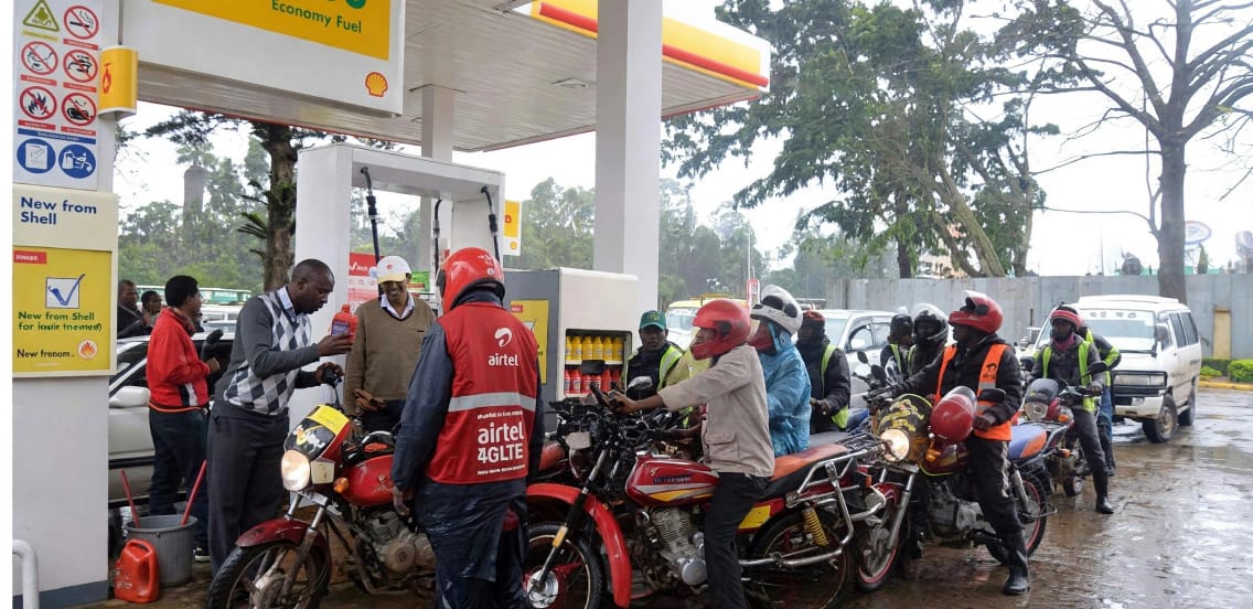 Boda boda riders at a motorcycle stage in Iganga Municipality amid concerns over rising fuel prices and a proposed monthly tax.