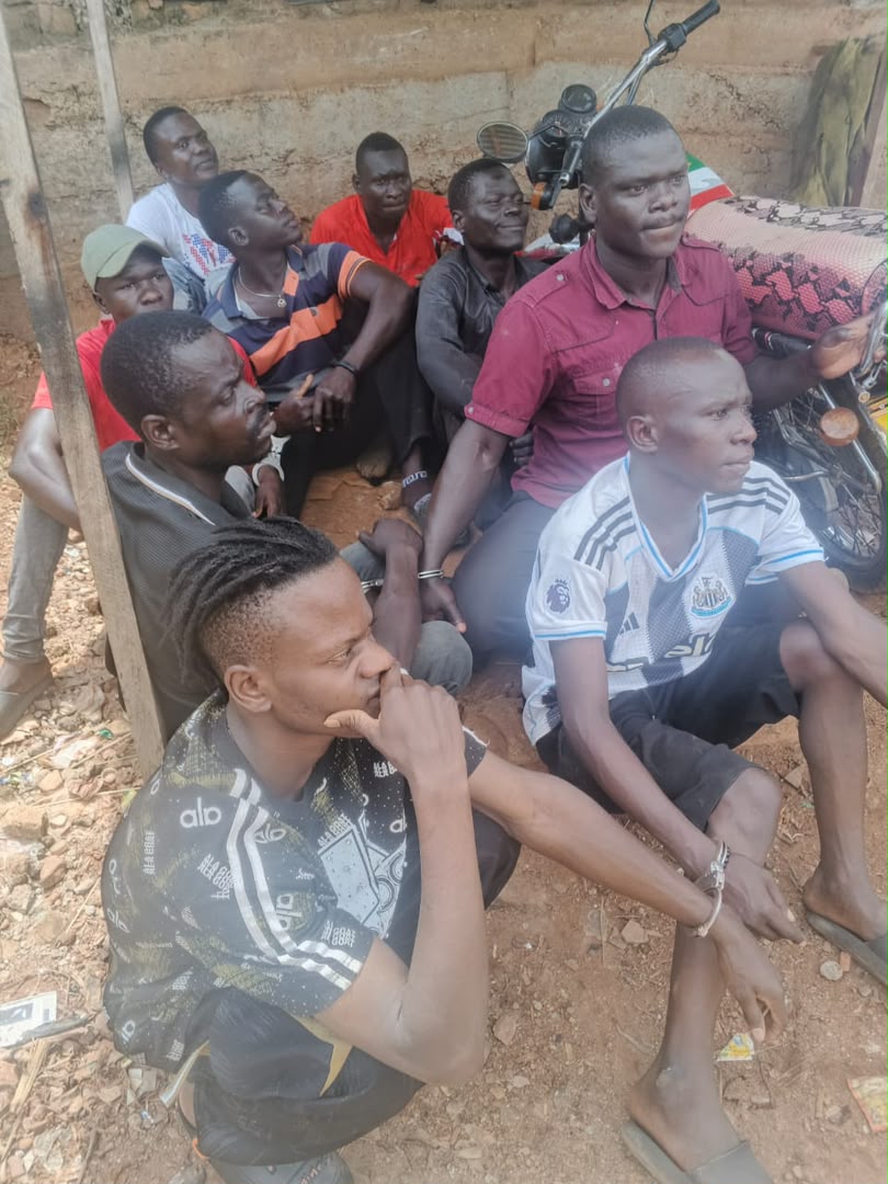 Suspects arrested during intelligence-led police operations targeting criminal activities across Kampala Metropolitan Area.
