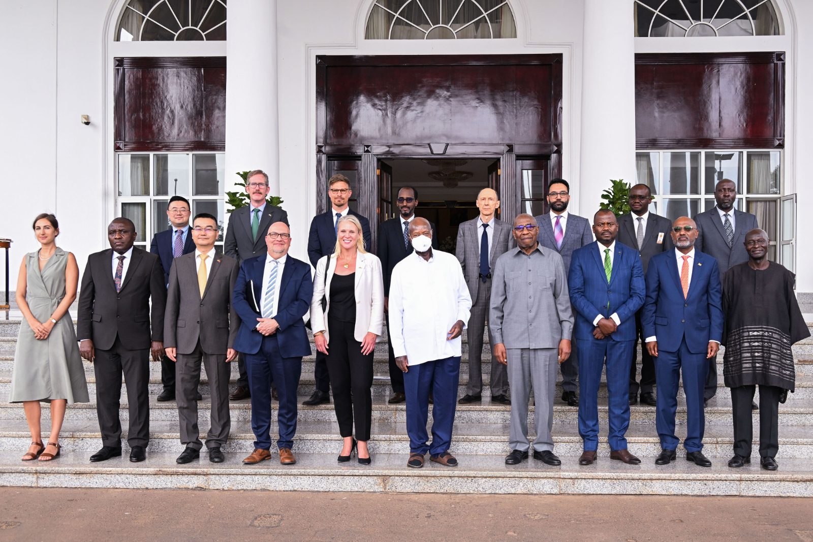 President Yoweri Museveni supporting Ambassador Olara Otunnu's UN Secretary-General bid, highlighting Uganda's diplomatic leadership and Africa's role in global governance.