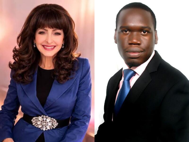 Dr Michelle Corral and Dr Kivimbi Earnest Benjamin, President of Heal the Planet Global Organization, during preparations for the East Africa Fire and Anointing Pastors’ Conference in Kampala.