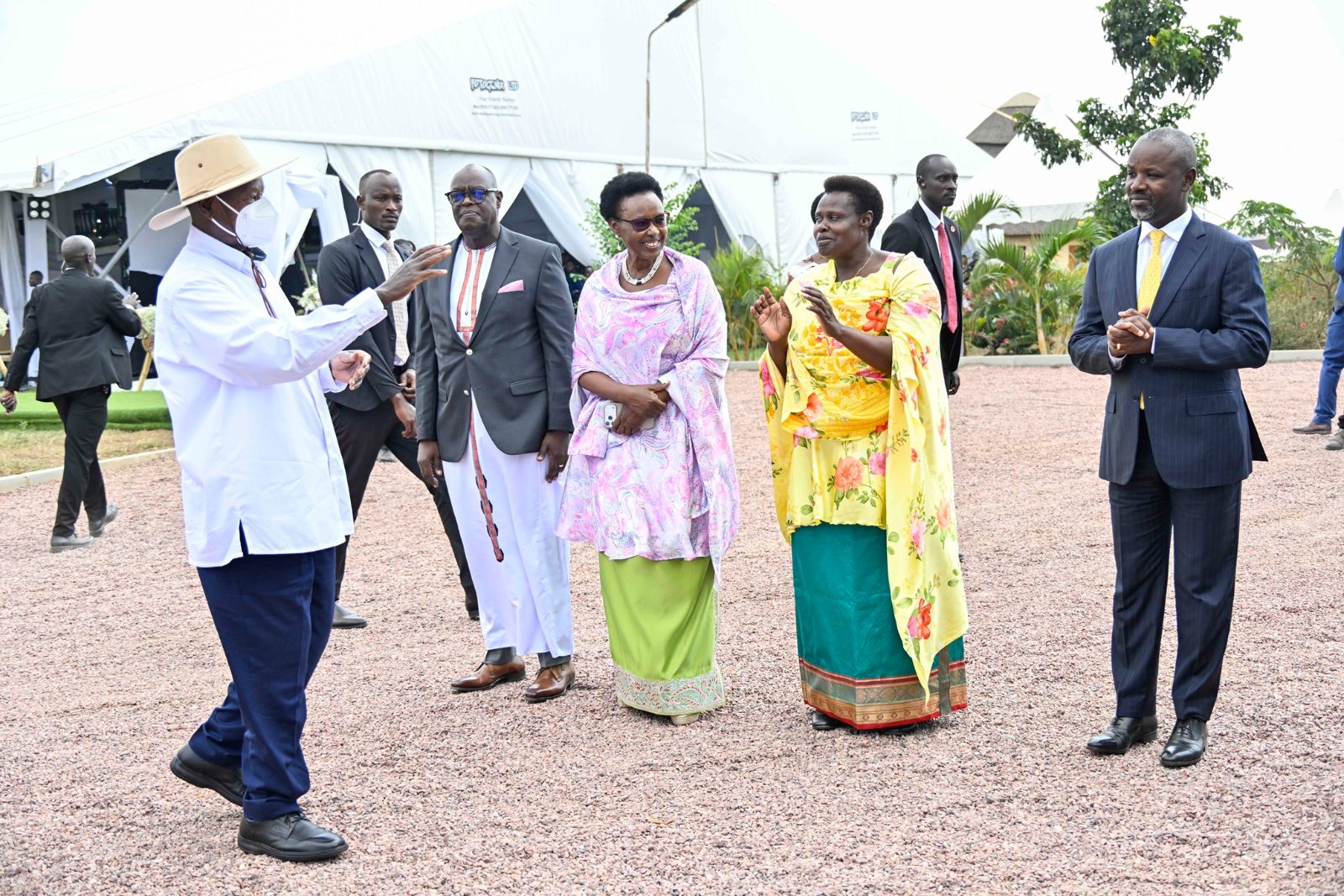 President Yoweri Museveni addresses guests during the Banyankole Okuhingira traditional ceremony in Kiruhura District, emphasizing cultural preservation, family values and affordable marriages.